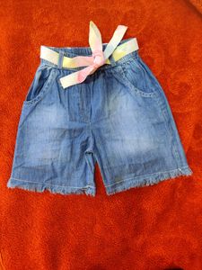 Sleeveless Singlet Top And Denim Short Set