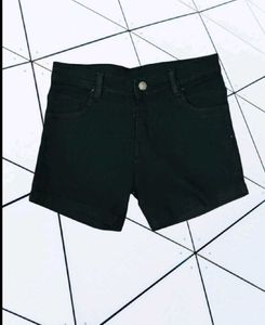 Black Denim Short