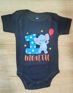 Cute 1 Month Baby Onesie