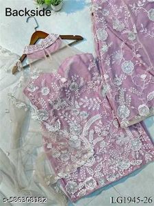 Pink Halter Neck Both Sided Embroidery Work DressD