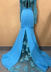 Blue Trail Gown