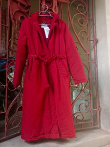 Oxxo Branded Long Jacket With Waist Belt