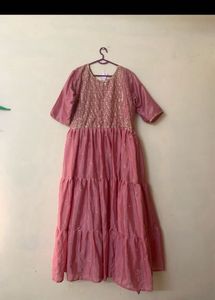 Sweet Peach Bridesmaid Gown