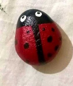 Painted Ladybug &amp; Bee Rocks