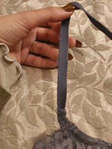 Dark Grey Lace Lingerie Set
