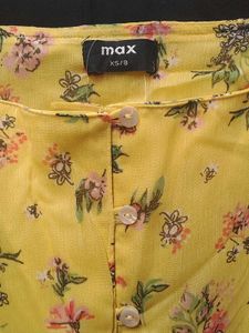 Women Casual Printed Dress with Wide Neckline