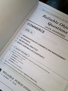 Reliable Objective question With answer commerce