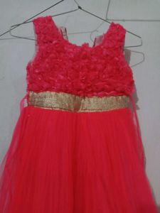 Girls Pink Party Dress