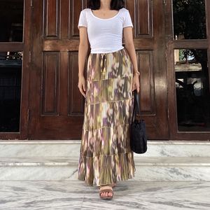 Pinterest Bohemian Korean Asymmetrical Maxi Skirt