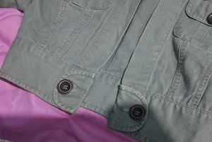 Olive Green Denim Jacket From Original Start Jeans
