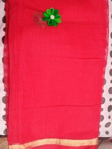 Red Net Dupatta