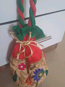 Potli Bag Embroidery Work