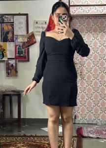 Black Bodycon Mini Dress