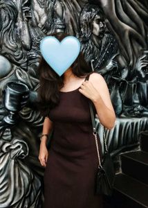 Body Con Maxi Coffee Brown