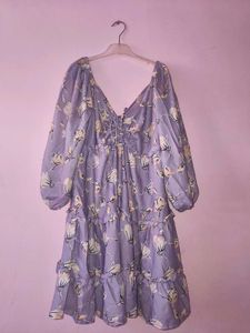 (Price Drop) Fully Flared Floral Frock 🔮💜