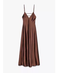 ZARA SATIN MIDI DRESS
