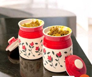 Ceramic Storage Jars (Set of 2)