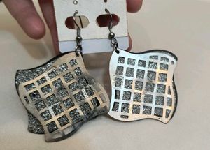 Silver Tone Dangle Earrings