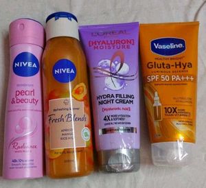 Skincare Bundle: Nivea, L'Oreal, Vaseline