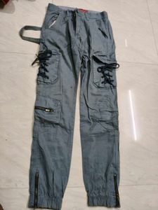 Stylish Blue Cargo Pants