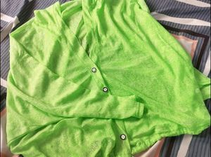 Neon Green Oversized Pullover (No inner Lining )