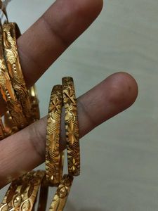 Golden Bangles (Set of 2 and 4)150 rs each