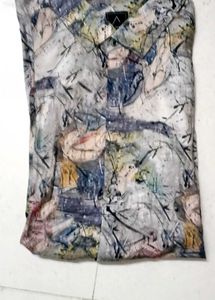 Abstract Print Shirt Full sleeve