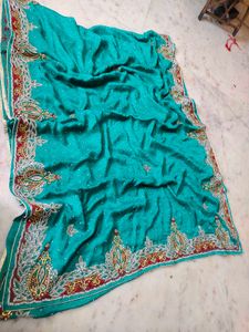 heavy work saree 😍 with blouse available