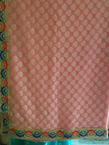 Pink Bordered Saree