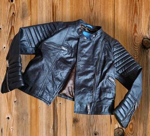 Black 100% Pure Leather Biker Jacket