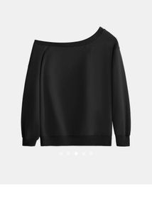 Cute Black Off-Shoulder Bow Top