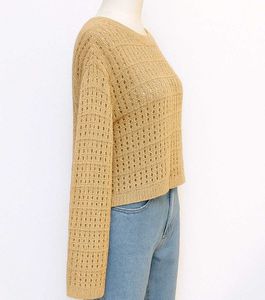 Cropped Knit Sweater