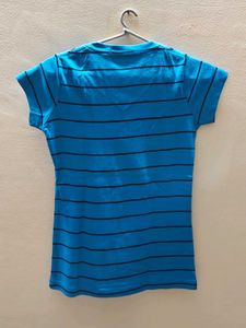 Blue Striped Top