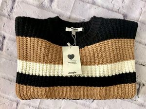 Striped Knit Pullover