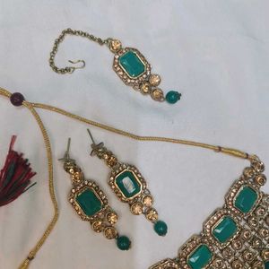 Bridal/Wedding Emerald🍀 Jewelry Set