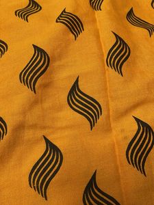 Pure Cotton Yellow Short Tunic