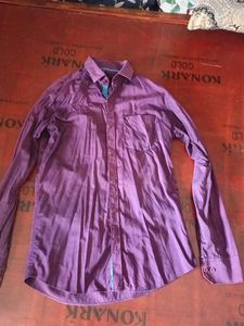 Burgundy Button Down