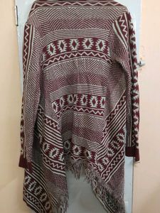 Stylish Patterned Open Cardigan