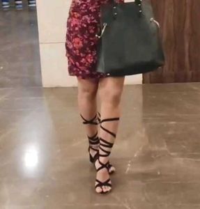STALK Women Lace Up Block Heel Sandals