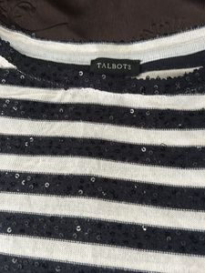 Striped Sequin Top