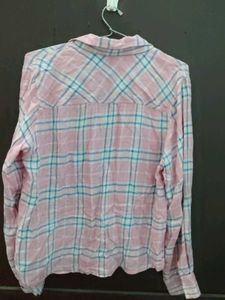 Pink Plaid Shirt