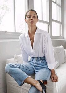 Basic White Cotton Shirt