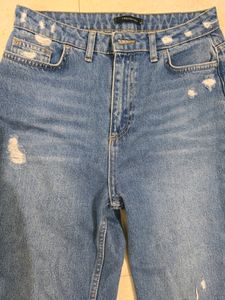 Light Blue Washed Boyfriend Jeans