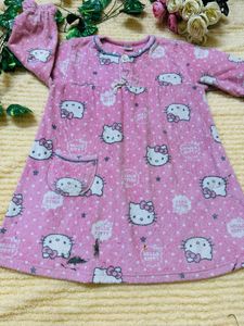 Combo baby girl, hello Kitty night suit