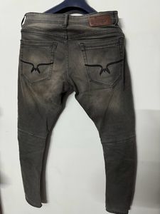 Charcoal Trendy Narrow Denim