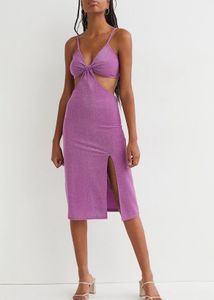 Sparkly Cutout Midi Dress