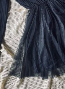 Korean Black Tulle Dress