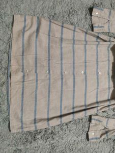 Striped Shirt Dress