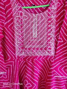 High Flared Badhni Print Ethnic Gown