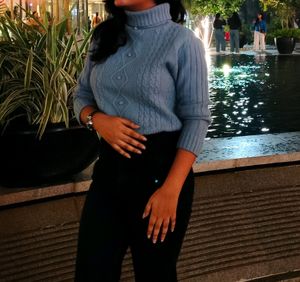 SEASON END SALE!! Women Ocean Blue Stylish Sweater